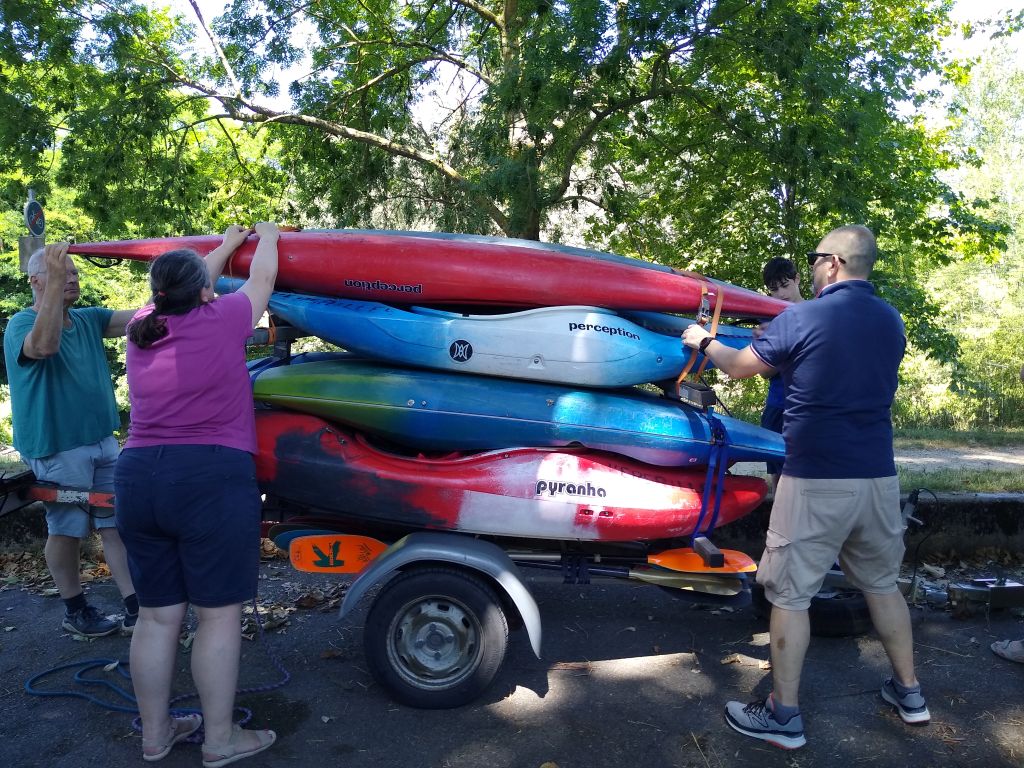 La remorque chargée